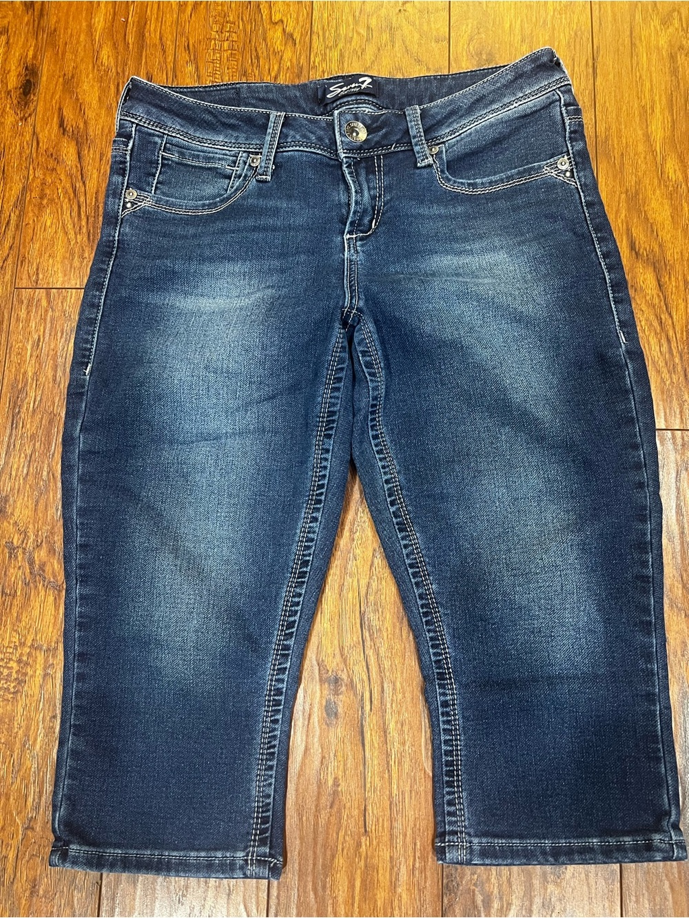 Seven 7 Dark Wash Capri Jeans Womens SZ 4